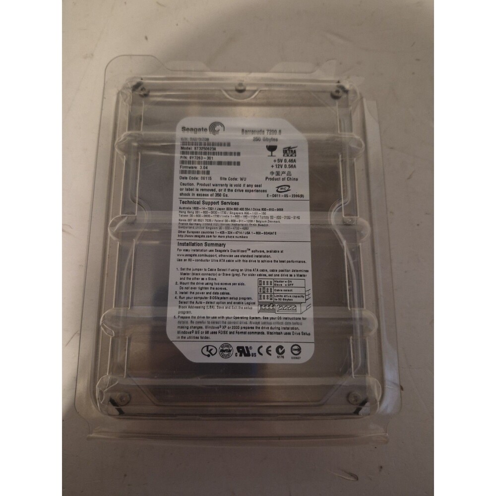 250 GB IDE HDD Seagate 7200RPM ST3250823A BRAND NEW!